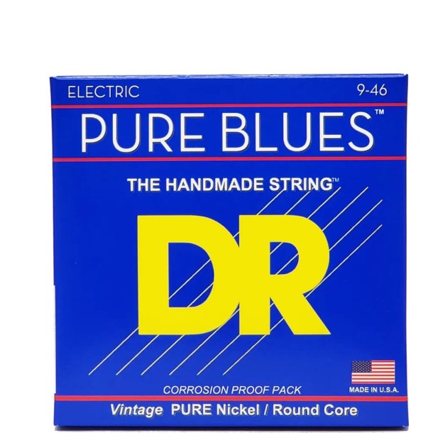 DR Strings PHR-9/46 Pure blues electric-guitar-strings, 009-046